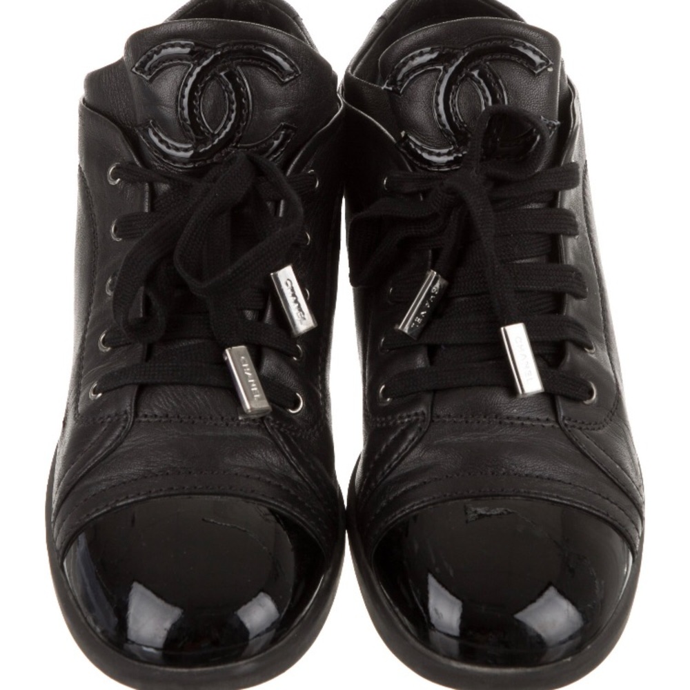 Chanel Leather Sneakers (DISCOUNTED!) - Picture 1 of 5
